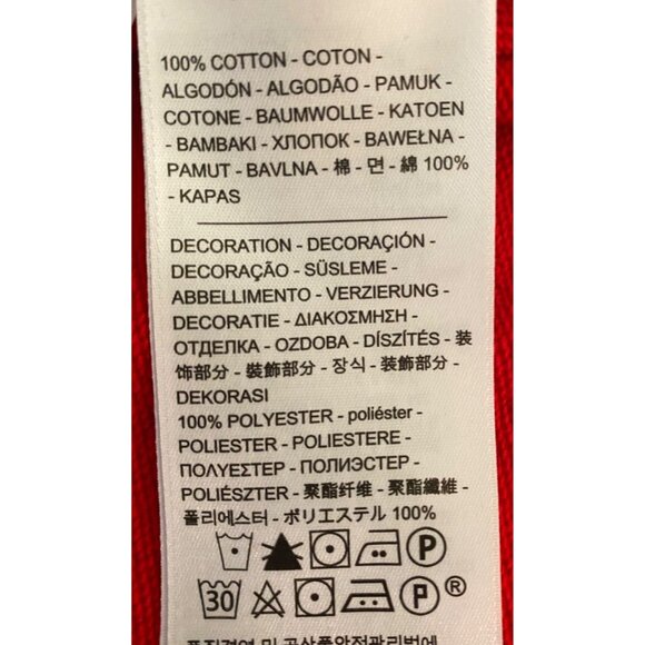 Levis Red Embroidered Floral Hoodie Sweatshirt Womens Pullover Medium - Picture 5 of 11